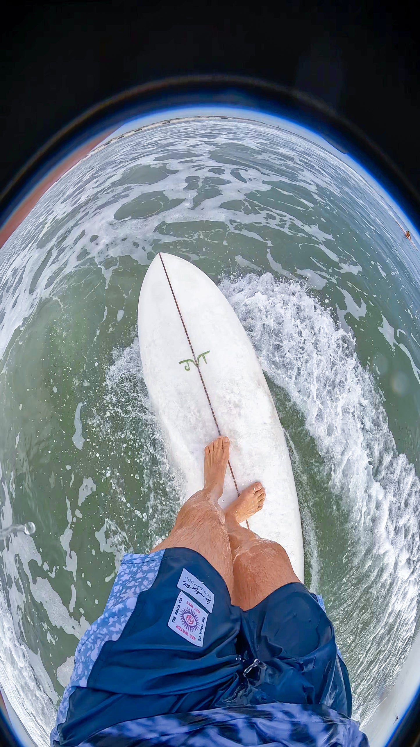 Dark Blue and Floral Boardies