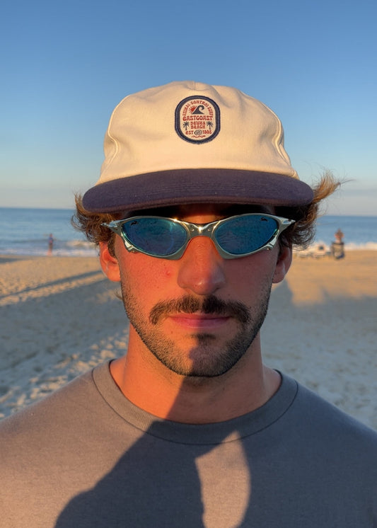 Dewey East Coast Beige and Navy Hat