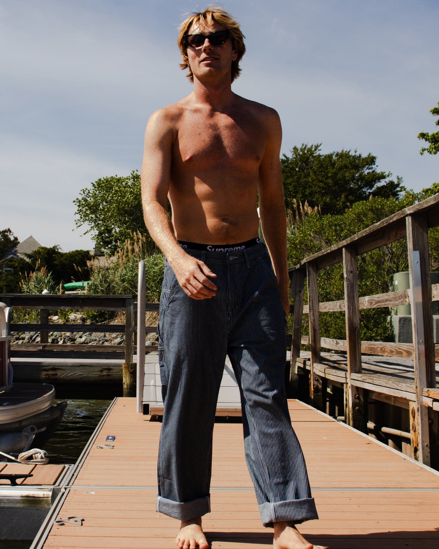 HICKORY STRIPED WORK PANTS